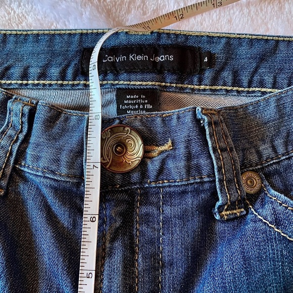 Calvin Klein Jeans Mid Rise Dark Blue Women’s Size 4 Clearance - Picture 6 of 10